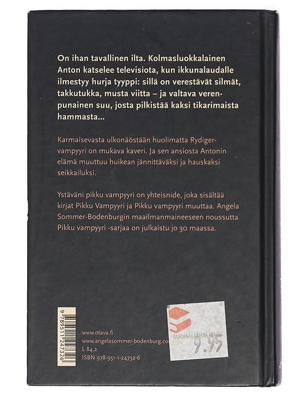 Ystäväni pikku vampyyri - Sommer-Bodenburg, Angela - Lastenkirjat - 10105419688 - 1