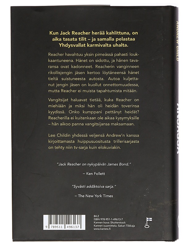 Ansassa - Child, Lee - Jännitys ja dekkarit - 10105419750 - 1