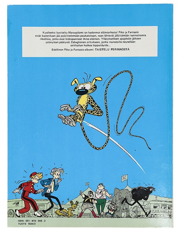 Pikon ja Fantasion seikkailuja 2: Marsupilami on kaapattu! - Franquin, Andre - Sarjakuvat - 10105419760 - 1