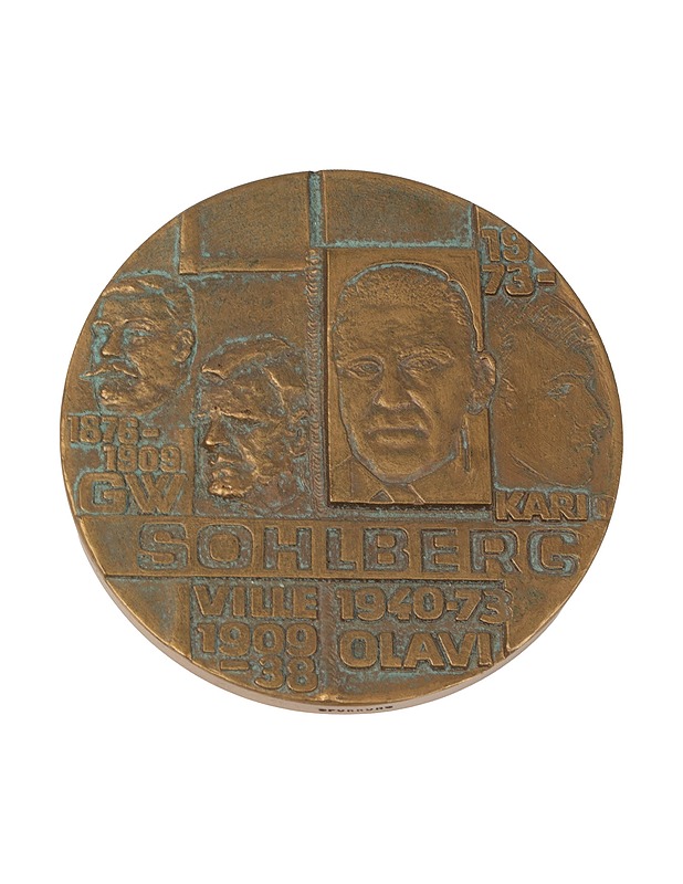 SPORRONG G.W. Sohlberg 1876-1976 pöytämitali - Koriste-esineet - 10105419796 - 1