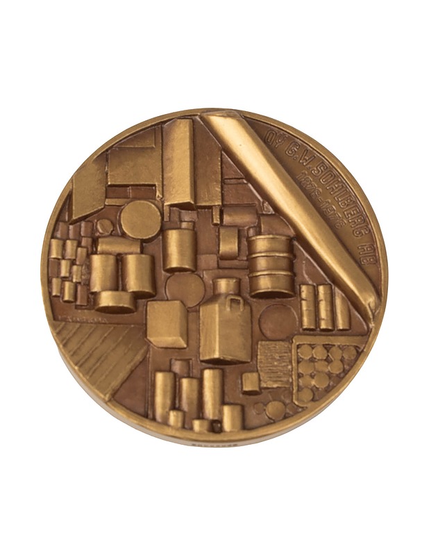 SPORRONG G.W. Sohlberg 1876-1976 pöytämitali - Koriste-esineet - 10105419796 - 0