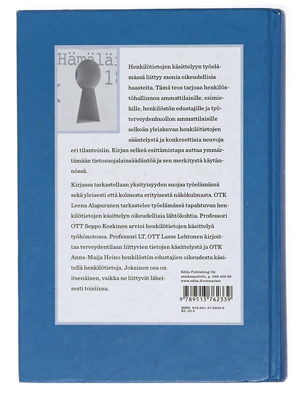 Henkilötietojen käsittely työelämässä - Koskinen, Seppo - Tietokirjat ja oppaat - 10105419795 - 1