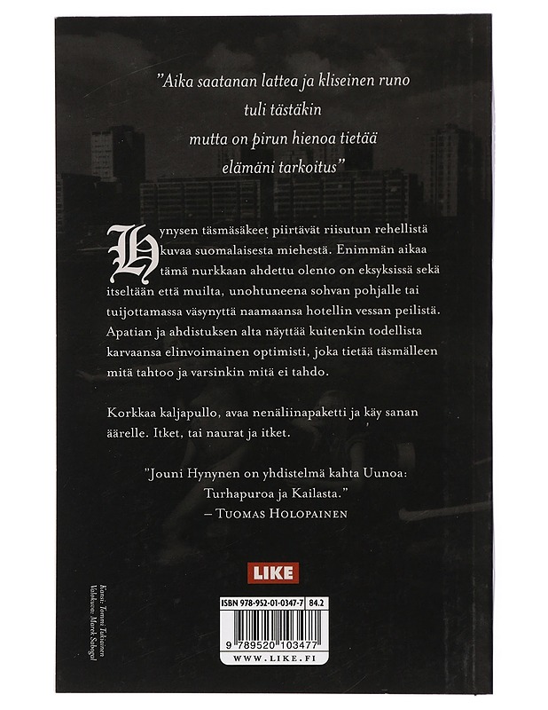 Mies katoaa - Hynynen, Jouni - Kaunokirjallisuus - 10105419836 - 1