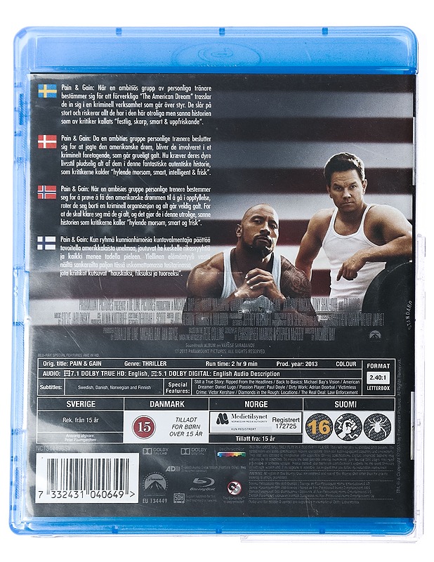 Pain & Gain - Blu-ray - Blu-ray-levyt - 10105419914 - 1