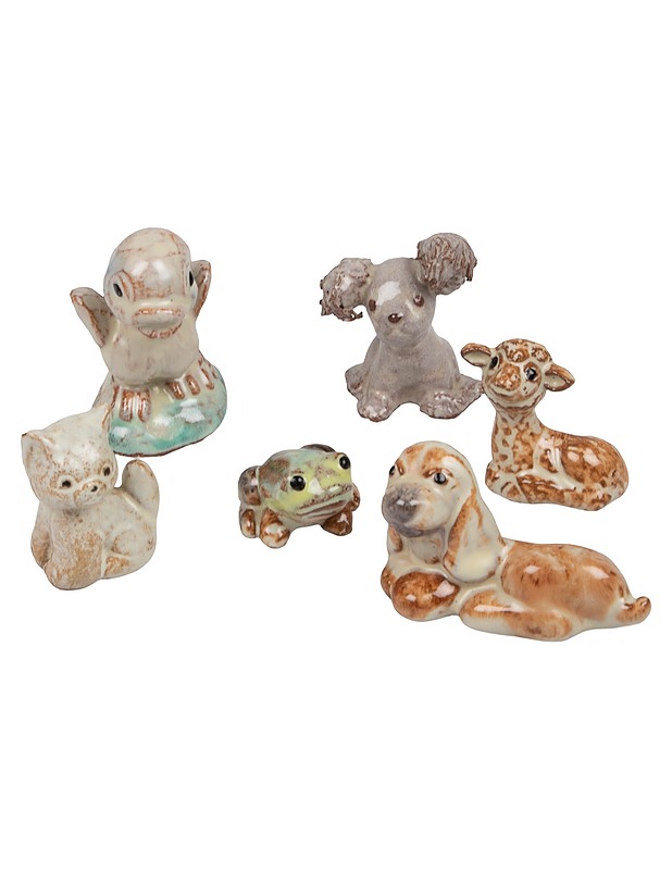 Eläinfiguurit, 6 kpl - Koriste-esineet - 10105419929 - 0