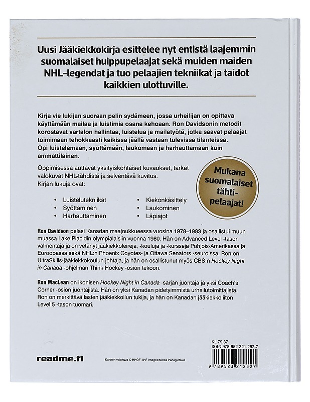 Jääkiekkokirja : huippupelaajien tekniikat ja taidot - Davidson, Ron - Tietokirjat ja oppaat - 10105419940 - 1
