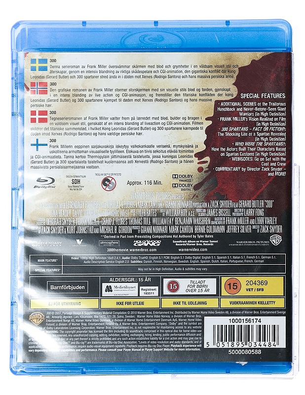 300 - Blu-ray - Blu-ray-levyt - 10105419967 - 1