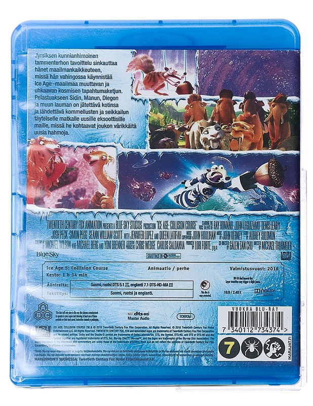 Ice Age 5: Törmäyskurssilla - Blu-ray - Blu-ray-levyt - 10105419993 - 1