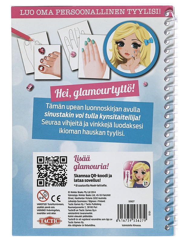 Glamourtyttö : luonnoskirja - Nuorten kirjat - 10105420009 - 1