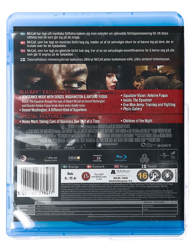 The Equalizer - Blu-ray - Blu-ray-levyt - 10105420041 - 1