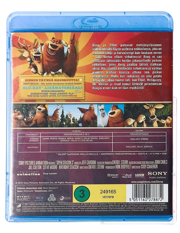 Karvakamut 3: Sirkuskaverit - Blu-ray - Blu-ray-levyt - 10105420088 - 1