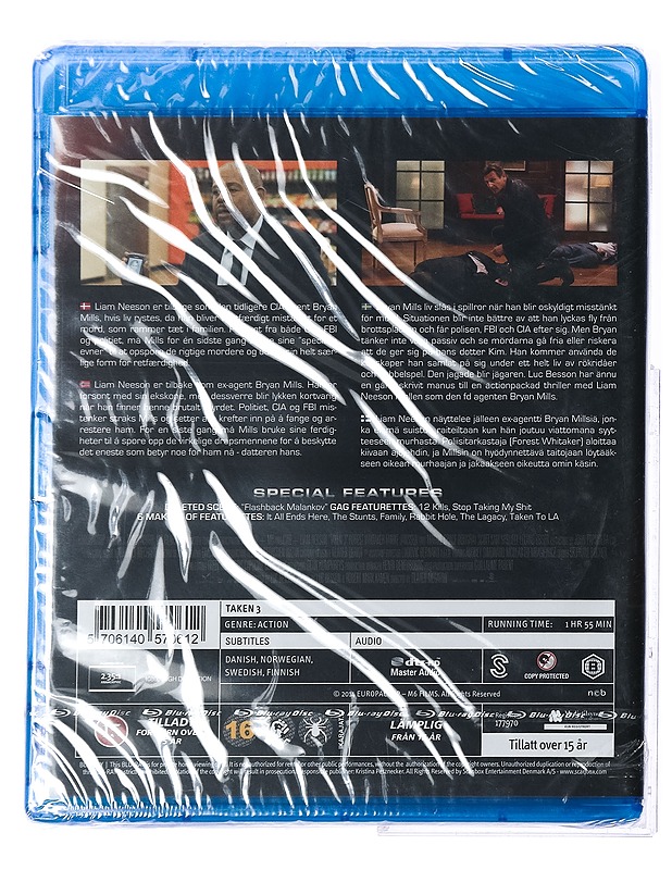 Taken 3 - Blu-ray - Blu-ray-levyt - 10105420093 - 1