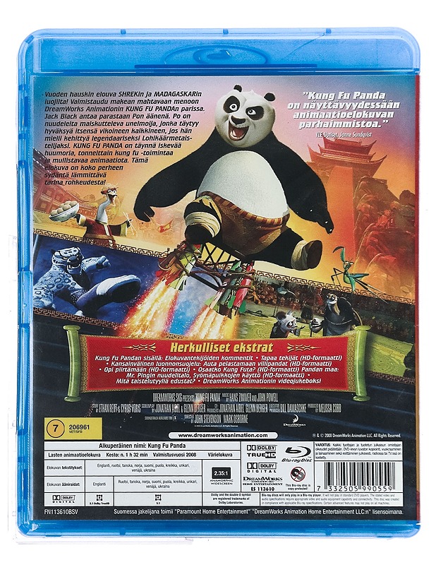 Kung Fu Panda - Blu-ray - Blu-ray-levyt - 10105420111 - 1