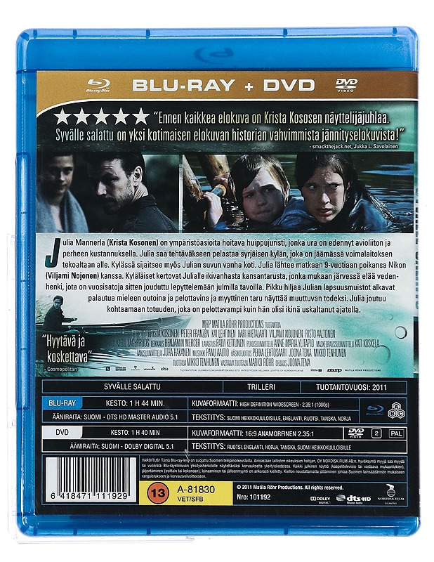 Syvälle salattu - Blu-ray + DVD - DVD-elokuvat - 10105420123 - 1