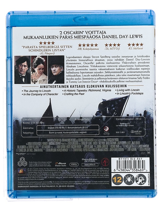 Lincoln - Blu-ray - Blu-ray-levyt - 10105420157 - 1