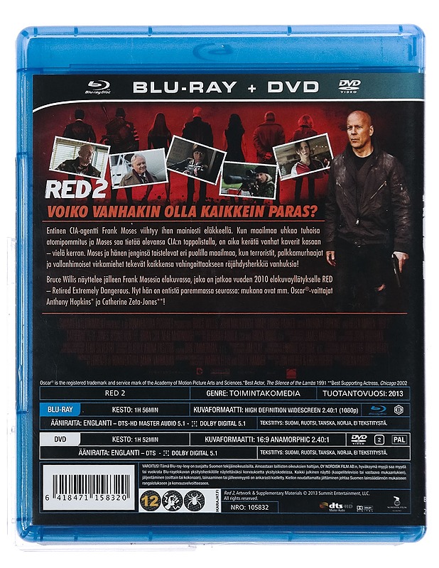 Red 2 - Blu-ray - DVD-elokuvat - 10105420166 - 1