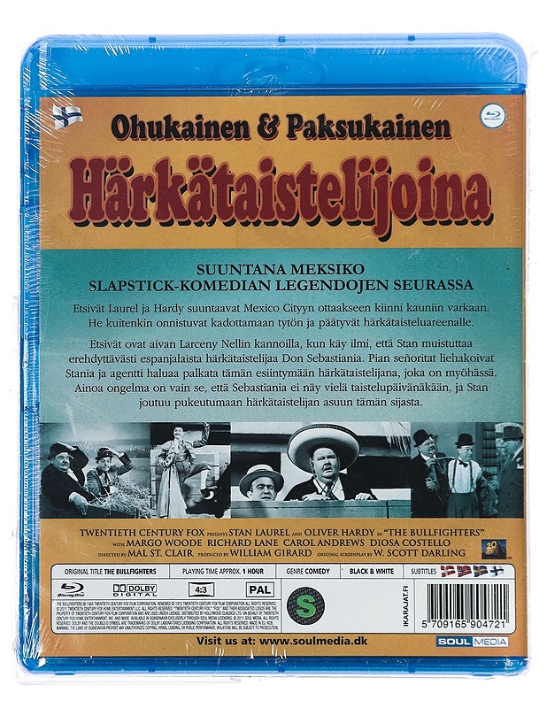 Ohukainen ja Paksukainen härkätaistelijoina - Blu-ray - Blu-ray-levyt - 10105420295 - 1