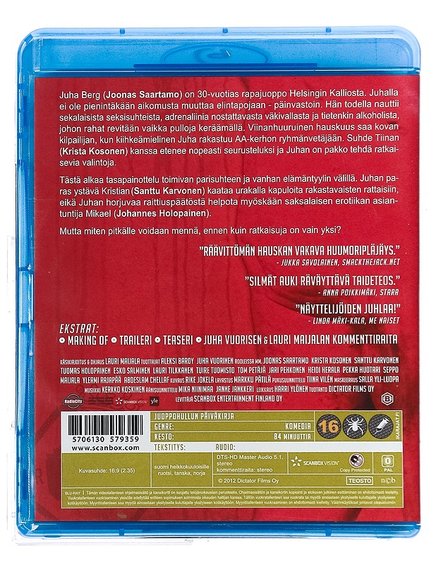 Juoppohullun päiväkirja - Blu-ray - Blu-ray-levyt - 10105420306 - 1