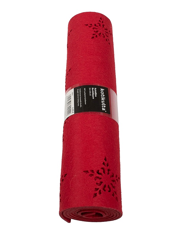 KOTIKULTA Tähti kaitaliina, 33 x 120 cm - Joulutuotteet - 10105420319 - 0