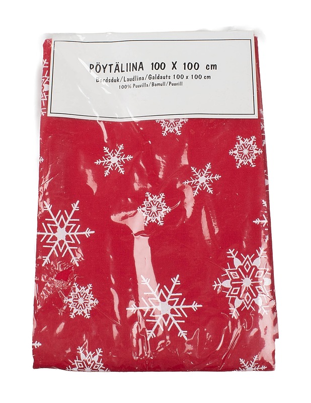 Jouluinen pöytäliina, 100x100 cm - Joulutuotteet - 10105420348 - 0
