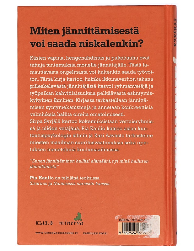 Jännittääkö? : pelko hallintaan - Aavasto, Kari - Tietokirjat ja oppaat - 10105420355 - 1