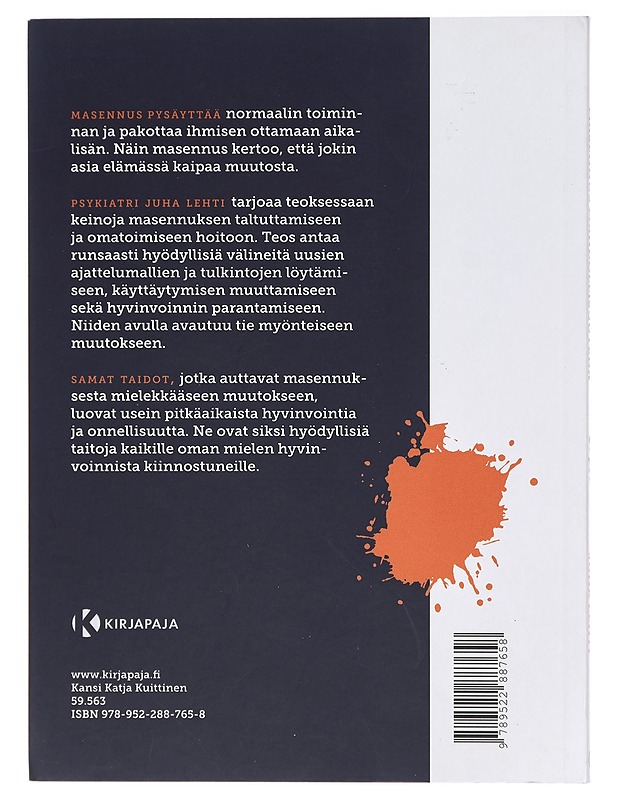 Masennus mahdollisuutena : matkaopas muutokseen - Juha Lehti - Tietokirjat ja oppaat - 10105420368 - 1