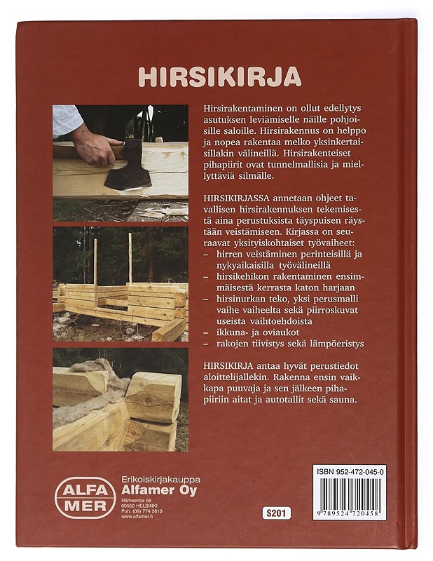 Hirsikirja - Jansson, Jan-Ove - Tietokirjat ja oppaat - 10105420373 - 1