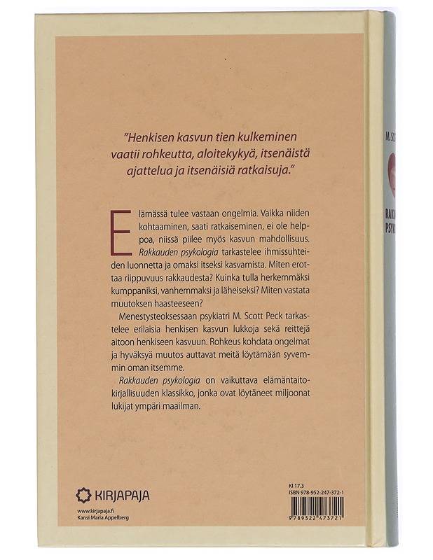 Rakkauden psykologia - Peck, M. Scott - Tietokirjat ja oppaat - 10105420392 - 1