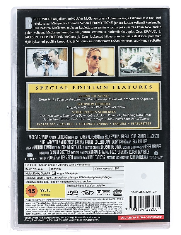 Die Hard: Koston Enkeli - DVD - DVD-elokuvat - 10105420427 - 1