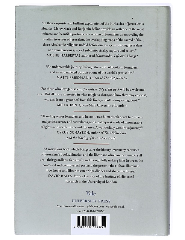 Jerusalem : city of the book - Mack, Merav - Tietokirjat ja oppaat - 10105420470 - 1