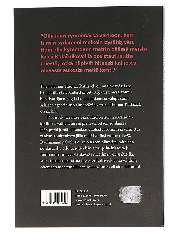 Jääkäri : tanskalaissotilaana Afganistanissa ja Irakissa - Rathsack, Thomas - Elämäkerrat ja muistelmat - 10105420518 - 1