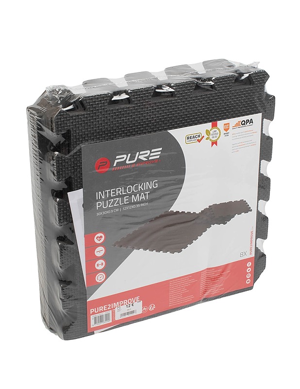 PURE2IMPROVE Interlocking Puzzle Mat mattopala, 8 kpl - Muut urheiluvälineet ja vapaa-aika - 10105420599 - 0