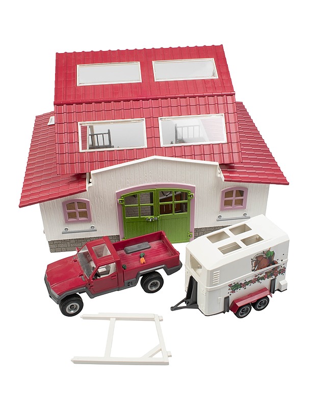 SCHLEICH Hevostalli ja ajoneuvo setti - Lasten lelut - 10105420614 - 0