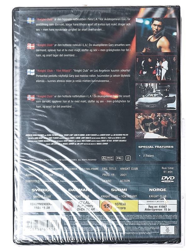 Knight Club - DVD - DVD-elokuvat - 10105420642 - 1