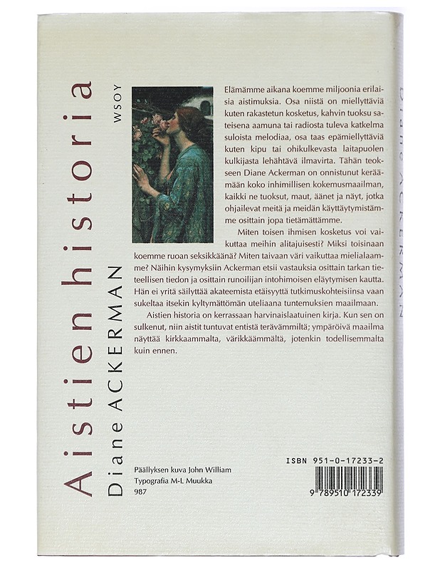 Aistien historia - Ackerman, Diane - Tietokirjat ja oppaat - 10105420644 - 1