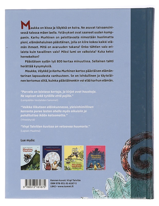 Maukka, Väykkä ja Karhu Murhinen - Parvela, Timo - Lastenkirjat - 10105420665 - 1