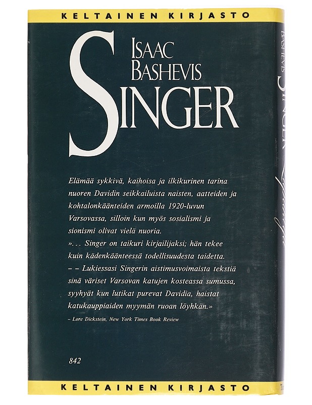 LUPAKIRJA - SINGER, ISAAC BASHEVIS - Kaunokirjallisuus - 10105420682 - 1