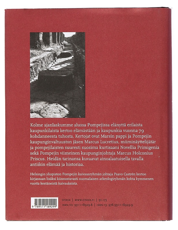 Pompejilaisia kohtaloita - Paavo Castrén - Tietokirjat - 10105420703 - 1