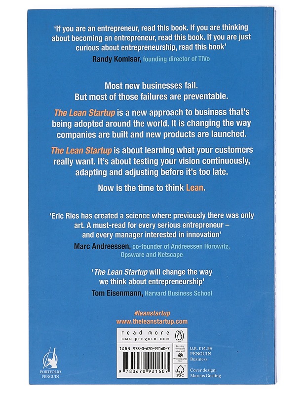 The lean startup : how constant innovation creates radically successful businesses - Eric Ries - Harrastekirjat - 10105420750 - 1