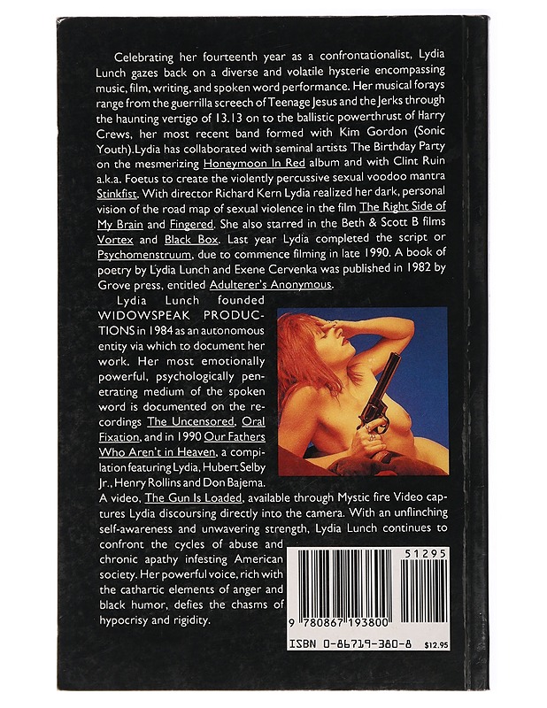 Incriminating evidence - Lydia Lunch - Musiikki- ja elokuvakirjat - 10105420760 - 1