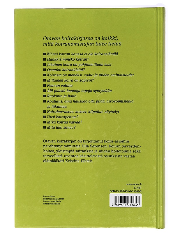 Otavan koirakirja - Sørensen, Ulla - Tietokirjat ja oppaat - 10105420763 - 1
