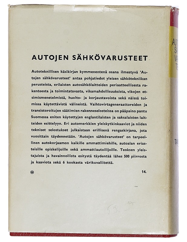 Autoteknillinen käsikirja. Autojen sähkövarusteet - Pentti O. Savolainen - Harrastekirjat - 10105420767 - 1