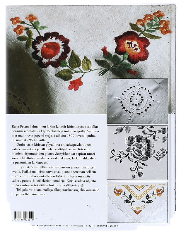 Perinteiset kirjontatyöt : kapiokirstujen aarteita isoäitien ajoilta - Pesu, Raija - Tietokirjat ja oppaat - 10105420787 - 1