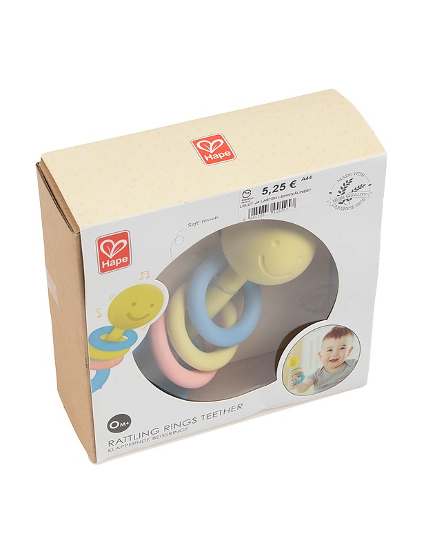 HAPE Rattling Rings Teether purulelu - Muut sisustustavarat - 10105420800 - 0