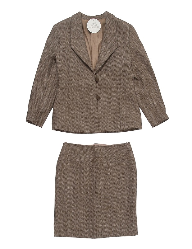 Ruskea jakku ja hame - Naisten takit ja jakut - 10105420876 - 0