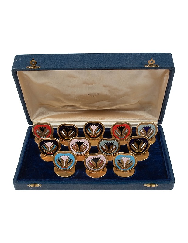 A. TILLANDER servettirengassarja, 12 kpl - Muut astiat - 10105420878 - 1