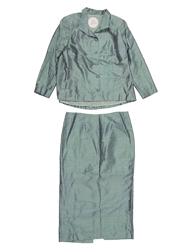 Kiiltäväpintainen jakku ja hame - Naisten takit ja jakut - 10105420894 - 0