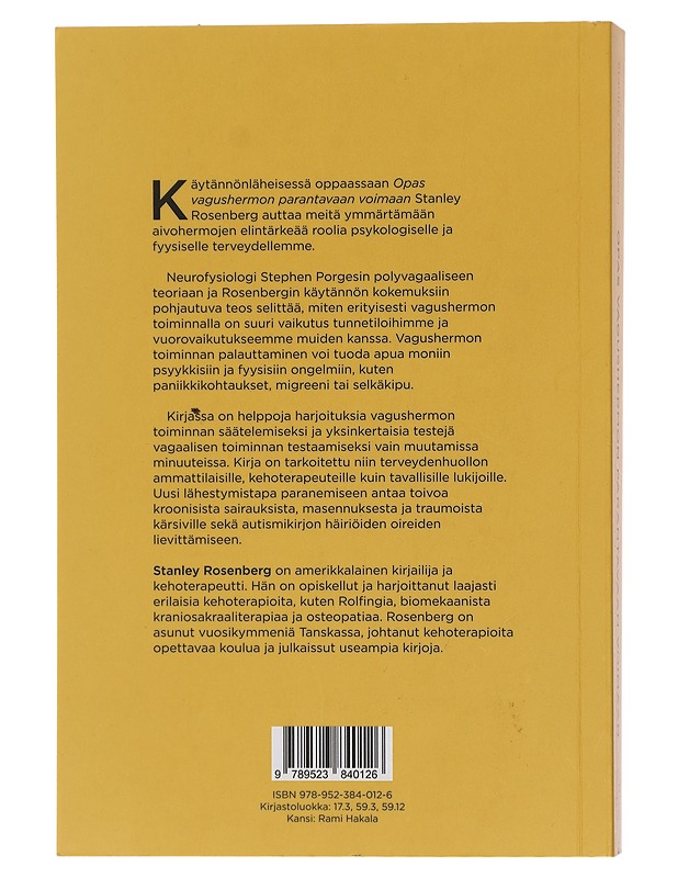 Opas vagushermon parantavaan voimaan - Rosenberg, Stanley - Tietokirjat ja oppaat - 10105420938 - 1