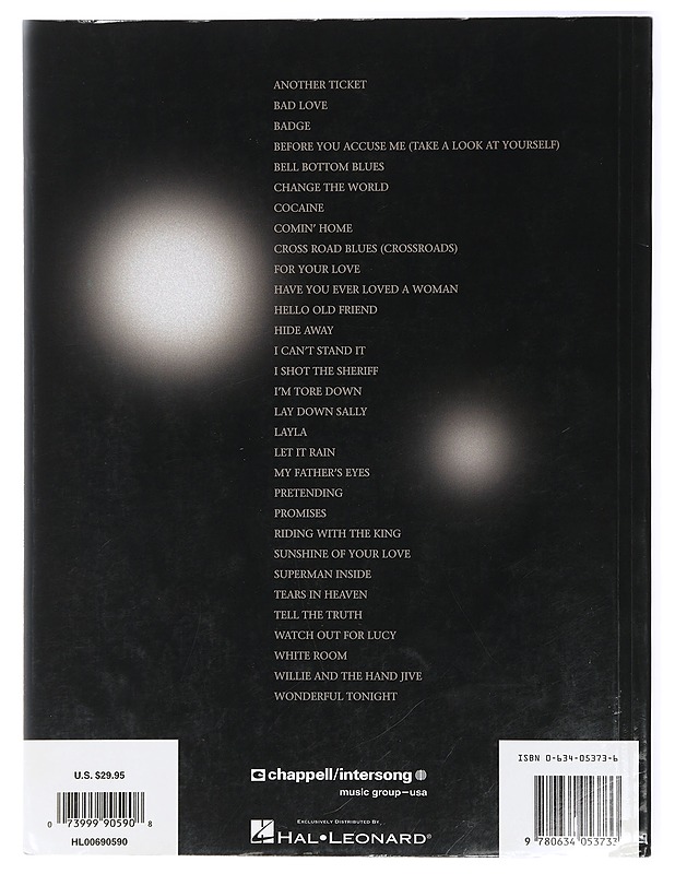 Eric Clapton : Anthology - Clapton, Eric - Musiikki- ja elokuvakirjat - 10105421034 - 1