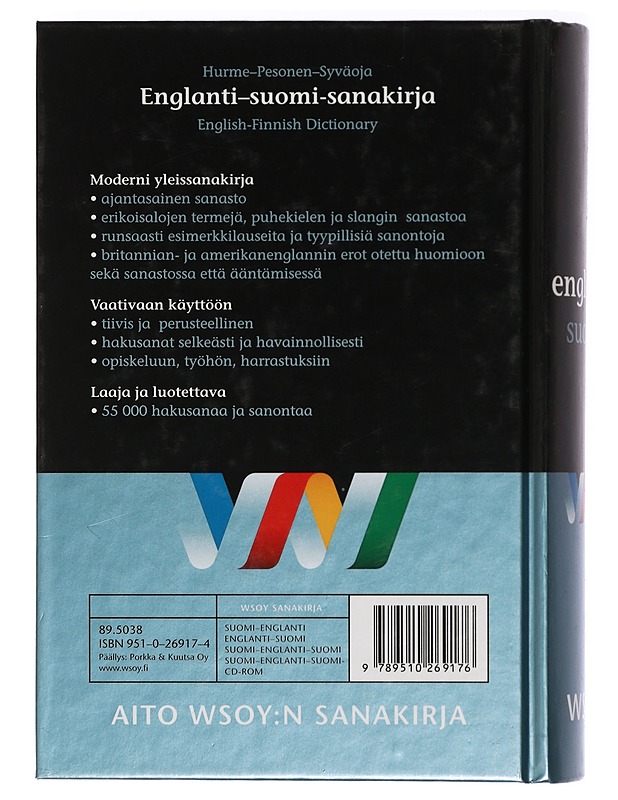 Englanti-suomi-sanakirja : English-Finnish dictionary - Hurme, Raija - Matkaoppaat ja sanakirjat - 10105421119 - 1